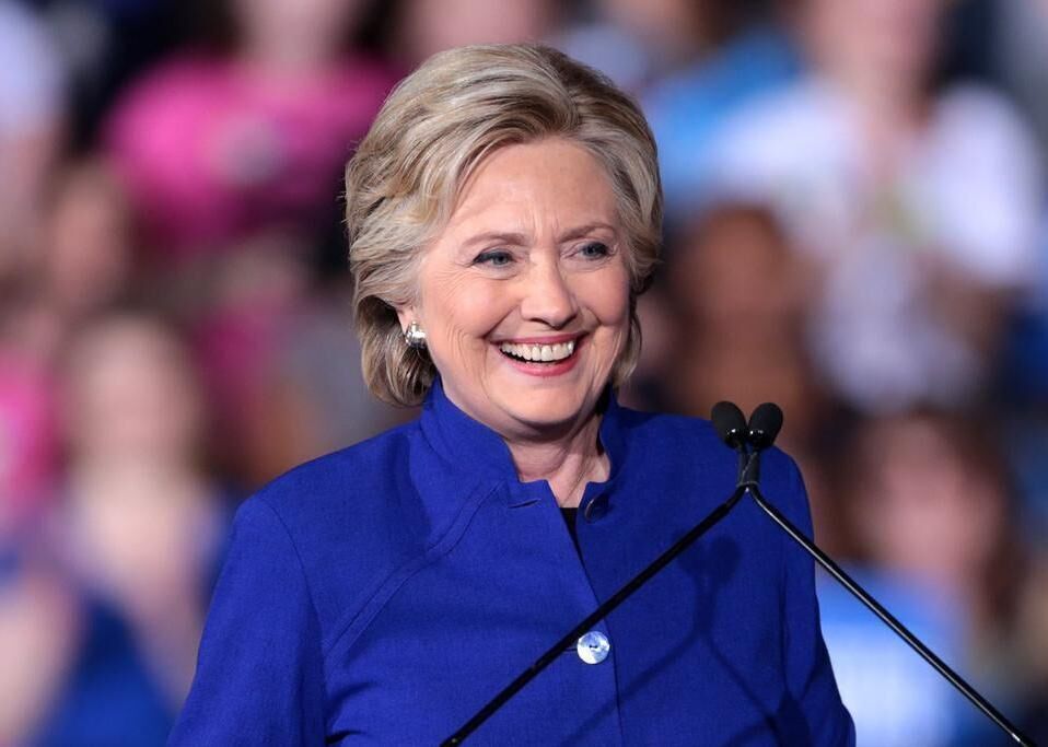 2016: Hillary Clinton becomes first female presidential candidate for a major party